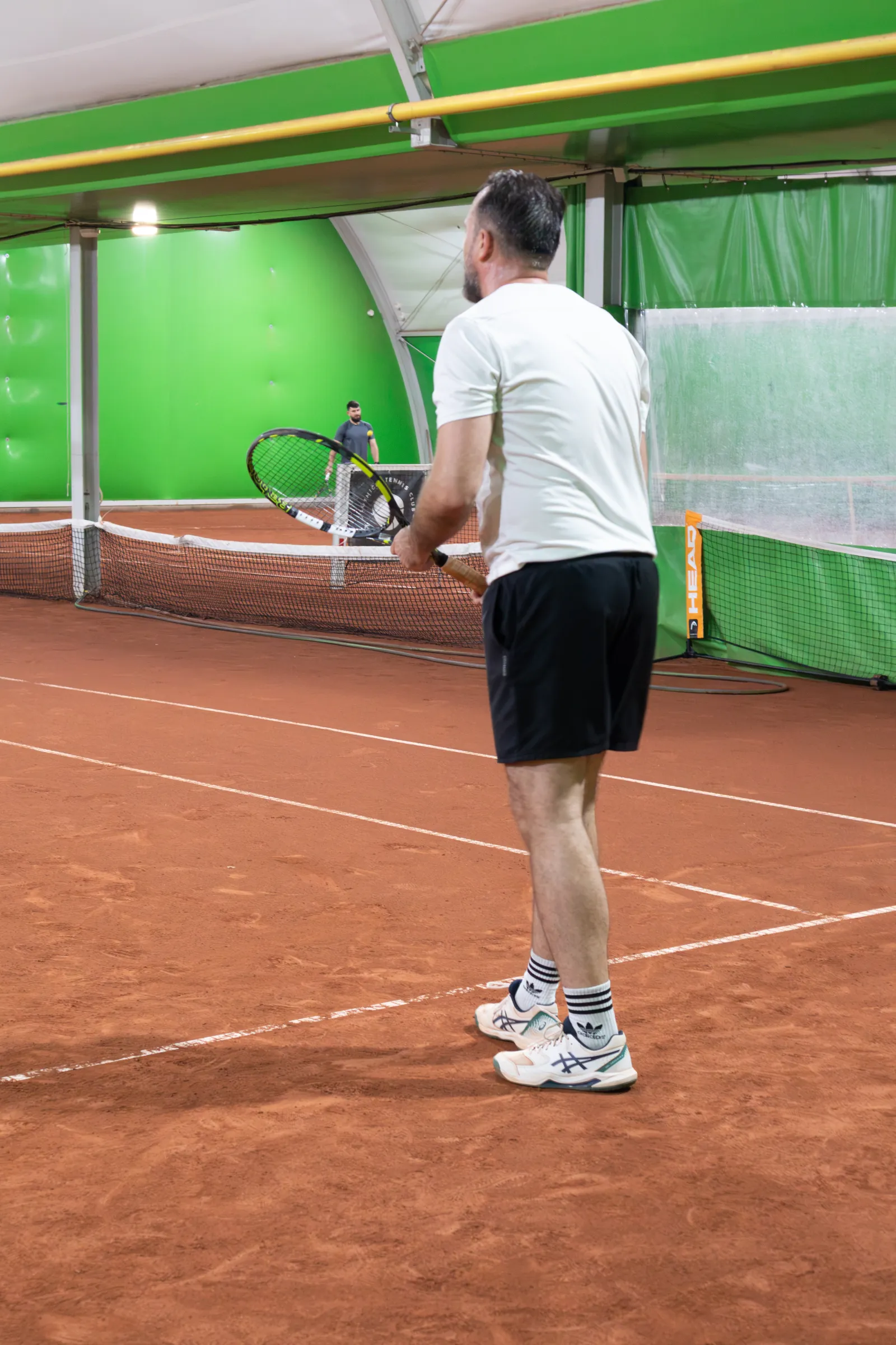 Mecz męskiej edycji Kapusz Tennis Tour na korcie ziemnym